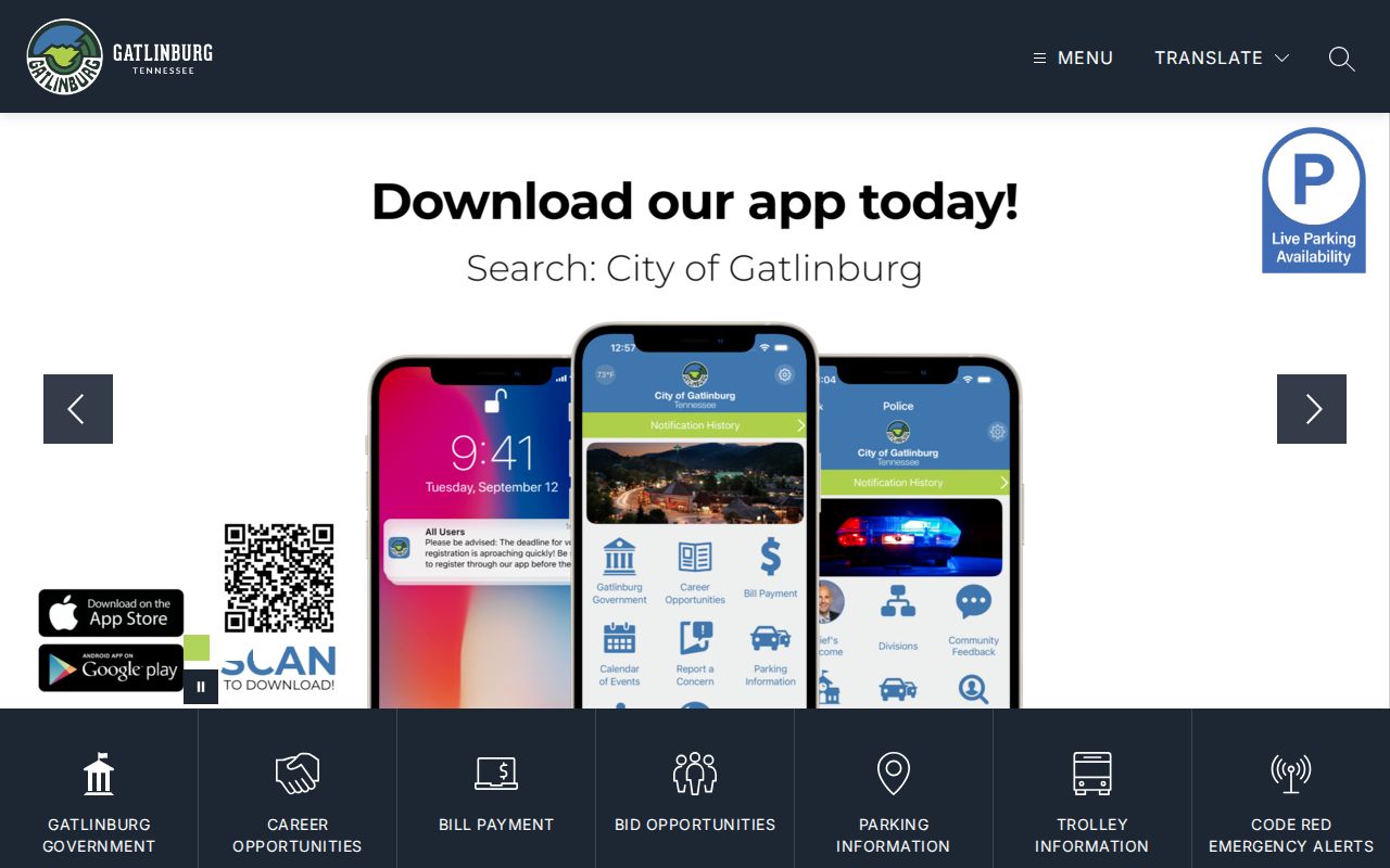 Gatlinburg criminal records official city homepage in Sevier County