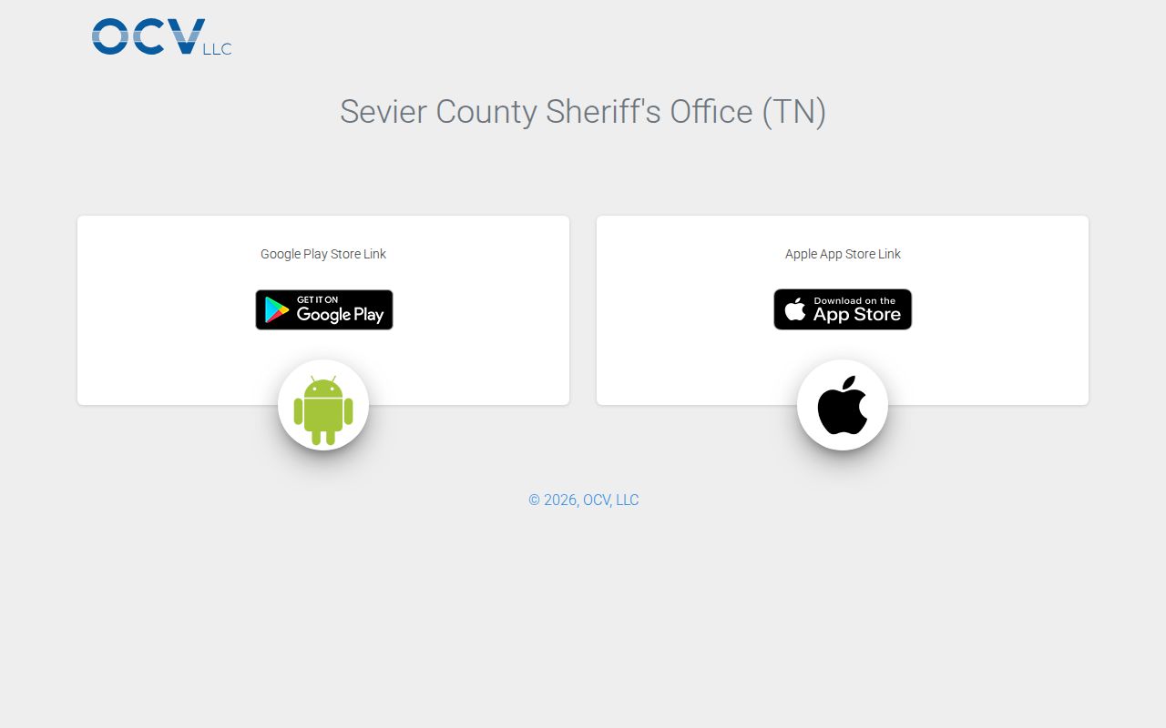 Sevier County arrest history sheriff mobile app