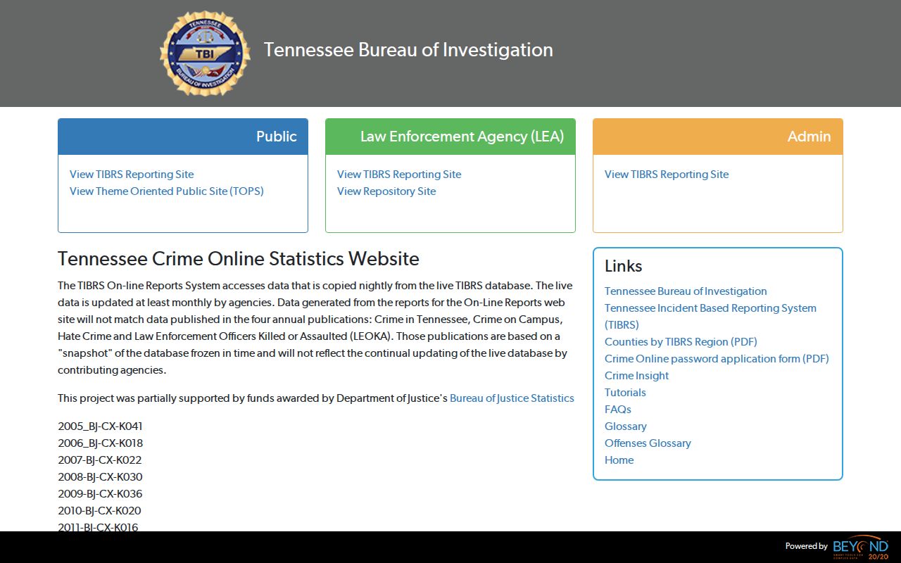 Sevier County criminal record context in Tennessee CrimeInsight
